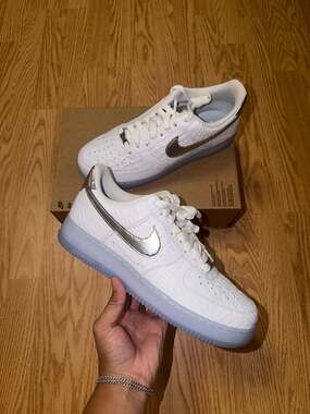 Nike Air Force 1 Low Crocodile White Blue Tint IR1981-100‼️SHIP FAST‼️SZ 10.5M